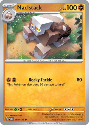 Naclstack (103) [SV: Paradox Rift] Pokemon Single Pokémon