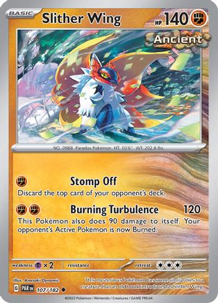 Slither Wing - 107/182 [SV: Paradox Rift] Pokemon Single Pokémon