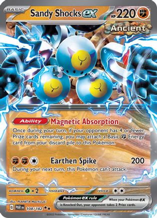 Sandy Shocks ex - 108/182 Holofoil [SV: Paradox Rift] Pokemon Single Pokémon