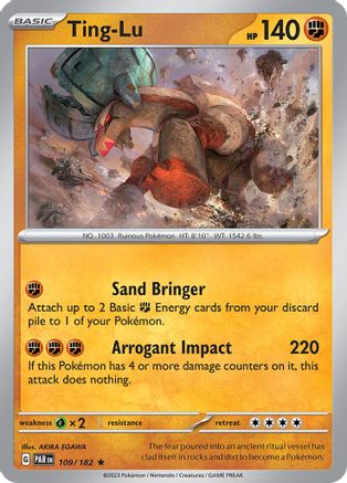 Ting-Lu (109) Holofoil [SV: Paradox Rift] Pokemon Single Pokémon