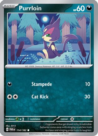 Purrloin (114) [SV: Paradox Rift] Pokemon Single Pokémon