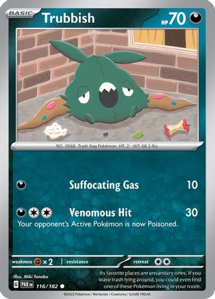 Trubbish (116) Reverse Holofoil [SV: Paradox Rift] Pokemon Single Pokémon