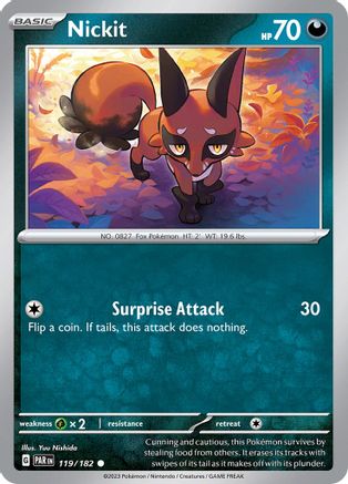 Nickit (119) [SV: Paradox Rift] Pokemon Single Pokémon