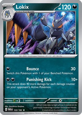Lokix (122) Reverse Holofoil [SV: Paradox Rift] Pokemon Single Pokémon