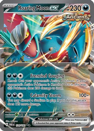 Roaring Moon ex (124) Holofoil [SV: Paradox Rift] Pokemon Single Pokémon
