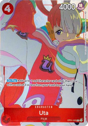 Uta (Gift Collection 2023) (OP01-005) [One Piece Promotion Cards] Foil One Piece Single Bandai