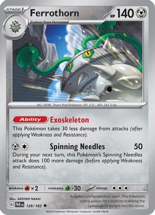 Ferrothorn - 128/182 Reverse Holofoil [SV: Paradox Rift] Pokemon Single Pokémon
