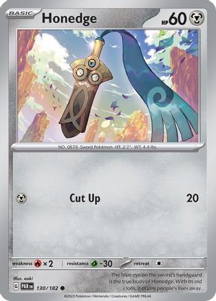 Honedge - 130/182 [SV: Paradox Rift] Pokemon Single Pokémon