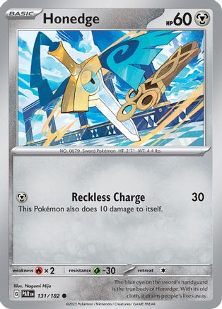 Honedge - 131/182 [SV: Paradox Rift] Pokemon Single Pokémon