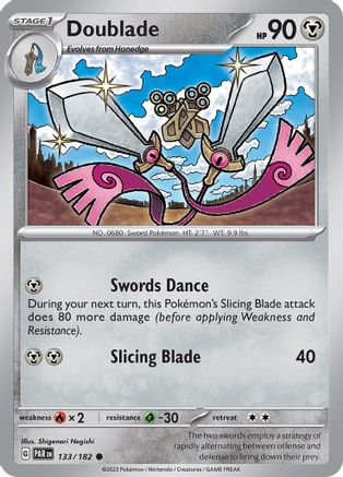 Doublade - 133/182 [SV: Paradox Rift] Pokemon Single Pokémon