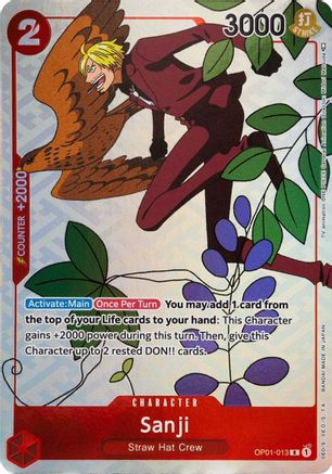 Sanji (Gift Collection 2023) (OP01-013) [One Piece Promotion Cards] Foil One Piece Single Bandai