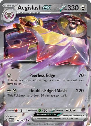 Aegislash ex (135) Holofoil [SV: Paradox Rift] Pokemon Single Pokémon