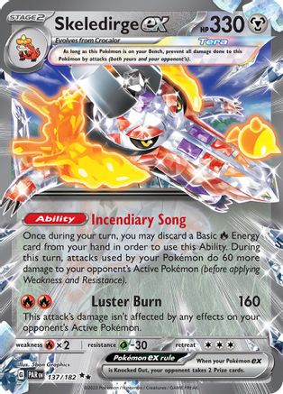 Skeledirge ex (137) Holofoil [SV: Paradox Rift] Pokemon Single Pokémon