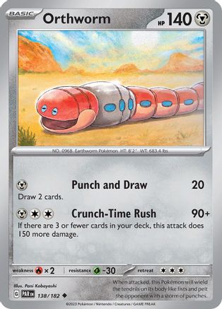 Orthworm (138) Reverse Holofoil [SV: Paradox Rift] Pokemon Single Pokémon