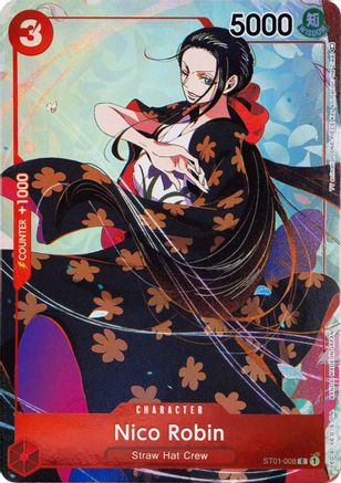 Nico Robin (Gift Collection 2023) (ST01-008) [One Piece Promotion Cards] Foil One Piece Single Bandai
