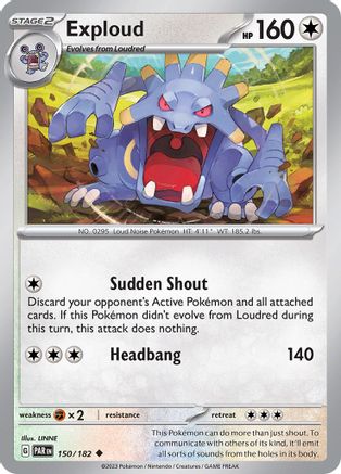 Exploud (150) Reverse Holofoil [SV: Paradox Rift] Pokemon Single Pokémon