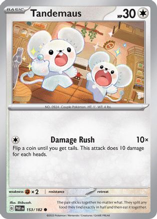 Tandemaus - 153/182 Reverse Holofoil [SV: Paradox Rift] Pokemon Single Pokémon