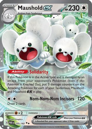 Maushold ex (155) Holofoil [SV: Paradox Rift] Pokemon Single Pokémon