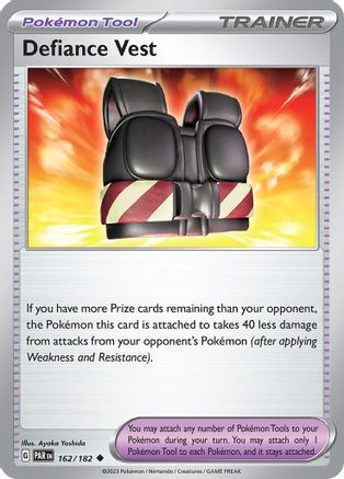 Defiance Vest (162) Reverse Holofoil [SV: Paradox Rift] Pokemon Single Pokémon