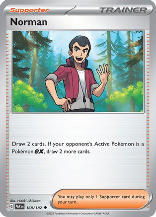 Norman (168) Reverse Holofoil [SV: Paradox Rift] Pokemon Single Pokémon