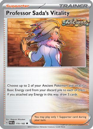 Professor Sada's Vitality (170) Reverse Holofoil [SV04 Paradox Rift] Pokemon Single Pokémon