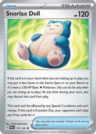 Snorlax Doll (175) Reverse Holofoil [SV: Paradox Rift] Pokemon Single Pokémon