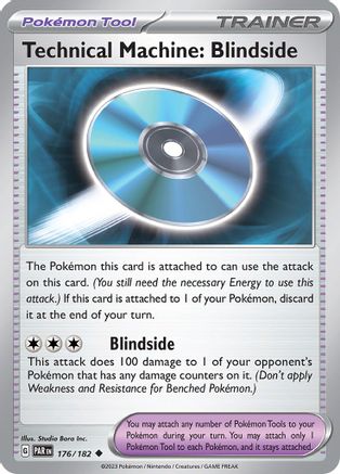 Technical Machine: Blindside (176) Reverse Holofoil [SV: Paradox Rift] Pokemon Single Pokémon