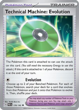 Technical Machine: Evolution (178) [SV: Paradox Rift] Pokemon Single Pokémon