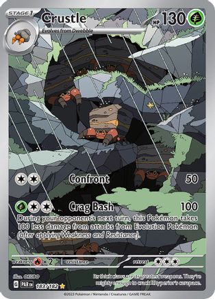 Crustle - 183/182 (183) - [SV: Paradox Rift] Holofoil Pokemon Single Pokémon