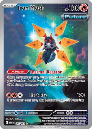 Iron Moth - 187/182 Holofoil [SV: Paradox Rift] Pokemon Single Pokémon