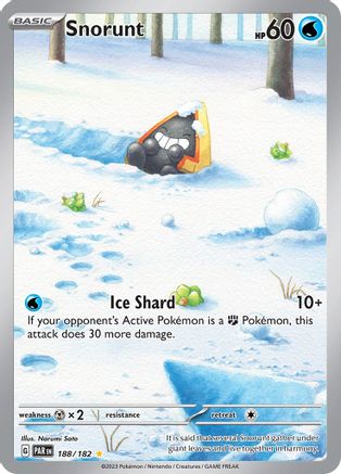 Snorunt 188/182 Holofoil [SV: Paradox Rift] Pokemon Single Pokémon