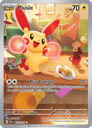 Plusle - 193/182 Holofoil [SV: Paradox Rift] Pokemon Single Pokémon
