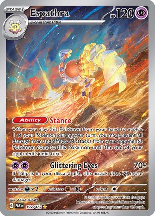 Espathra - 197/182 Holofoil [SV: Paradox Rift] Pokemon Single Pokémon