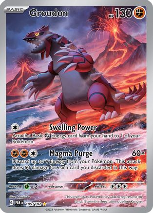 Groudon - 199/182 Holofoil [SV: Paradox Rift] Pokemon Single Pokémon