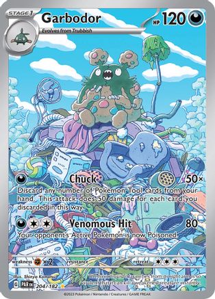 Garbodor - 204/182 Holofoil [SV: Paradox Rift] Pokemon Single Pokémon