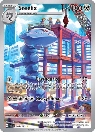 Steelix - 208/182 Holofoil [SV: Paradox Rift] Pokemon Single Pokémon