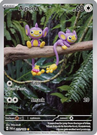 Aipom - 211/182 Holofoil [SV: Paradox Rift] Pokemon Single Pokémon