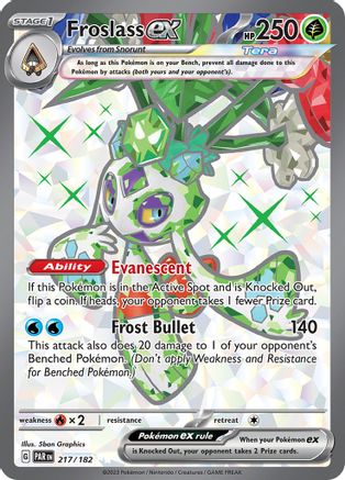 Froslass ex - 217/182 (217) - [SV: Paradox Rift] Holofoil Pokemon Single Pokémon