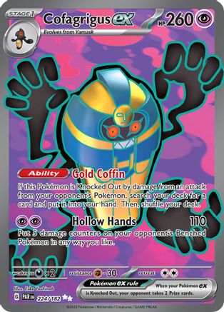 Cofagrigus ex - 224/182 Holofoil [SV: Paradox Rift] Pokemon Single Pokémon