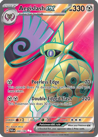 Aegislash ex - 230/182 Holofoil [SV: Paradox Rift] Pokemon Single Pokémon