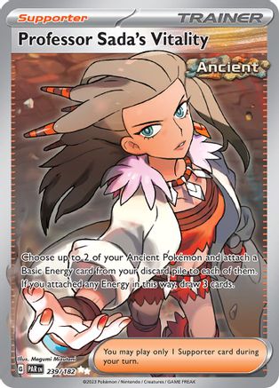 Professor Sada's Vitality - 239/182 Holofoil [SV: Paradox Rift] Pokemon Single Pokémon