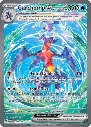 Garchomp ex - 245/182 Holofoil [SV: Paradox Rift] Pokemon Single Pokémon