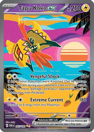 Tapu Koko ex - 247/182 Holofoil [SV: Paradox Rift] Pokemon Single Pokémon