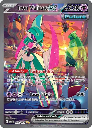 Iron Valiant ex - 249/182 Holofoil [SV: Paradox Rift] Pokemon Single Pokémon