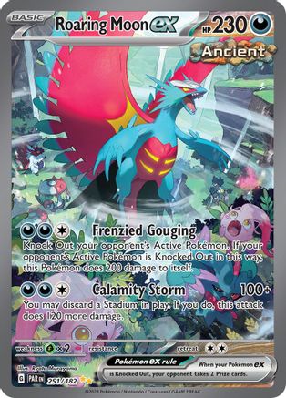 Roaring Moon ex - 251/182 Holofoil [SV: Paradox Rift] Pokemon Single Pokémon