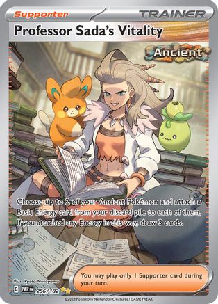 Professor Sada's Vitality - 256/182 Holofoil [SV: Paradox Rift] Pokemon Single Pokémon