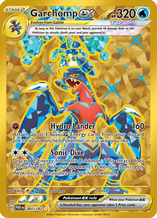 Garchomp ex - 260/182 Holofoil [SV: Paradox Rift] Pokemon Single Pokémon