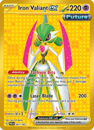 Iron Valiant ex - 261/182 Holofoil [SV: Paradox Rift] Pokemon Single Pokémon