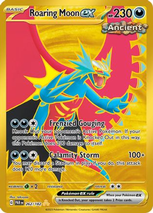 Roaring Moon ex - 262/182 Holofoil [SV: Paradox Rift] Pokemon Single Pokémon