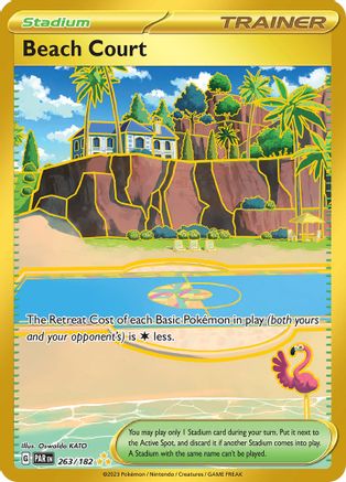 Beach Court - 263/182 Holofoil [SV: Paradox Rift] Pokemon Single Pokémon